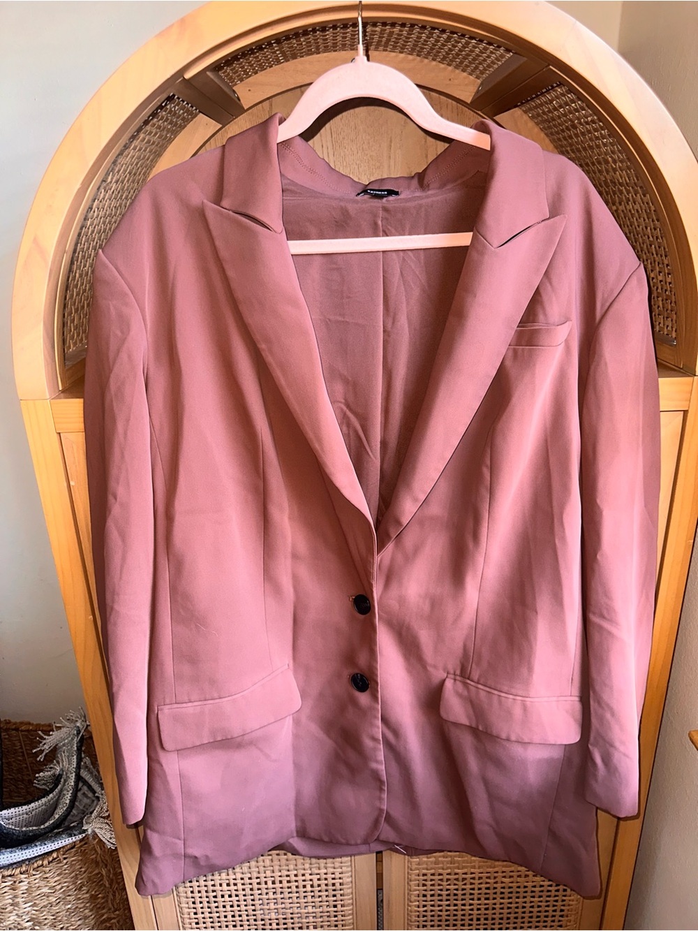 Express Warm Brown Blazer Jacket